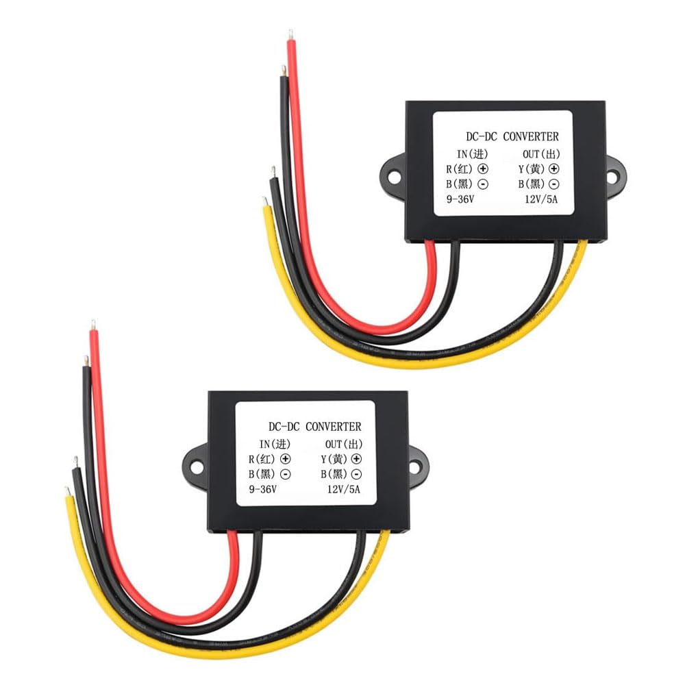 Convertitore Boost Buck DC 5A 60W 9V-36V a 12V regolatore di tensione 12 Volt trasformatore 2Pcs