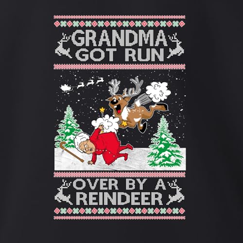 Wild Bobby Grandma Got Run Over by a Reindeer Ugly Christmas Unisex Boys Girls Youth T-Shirt2