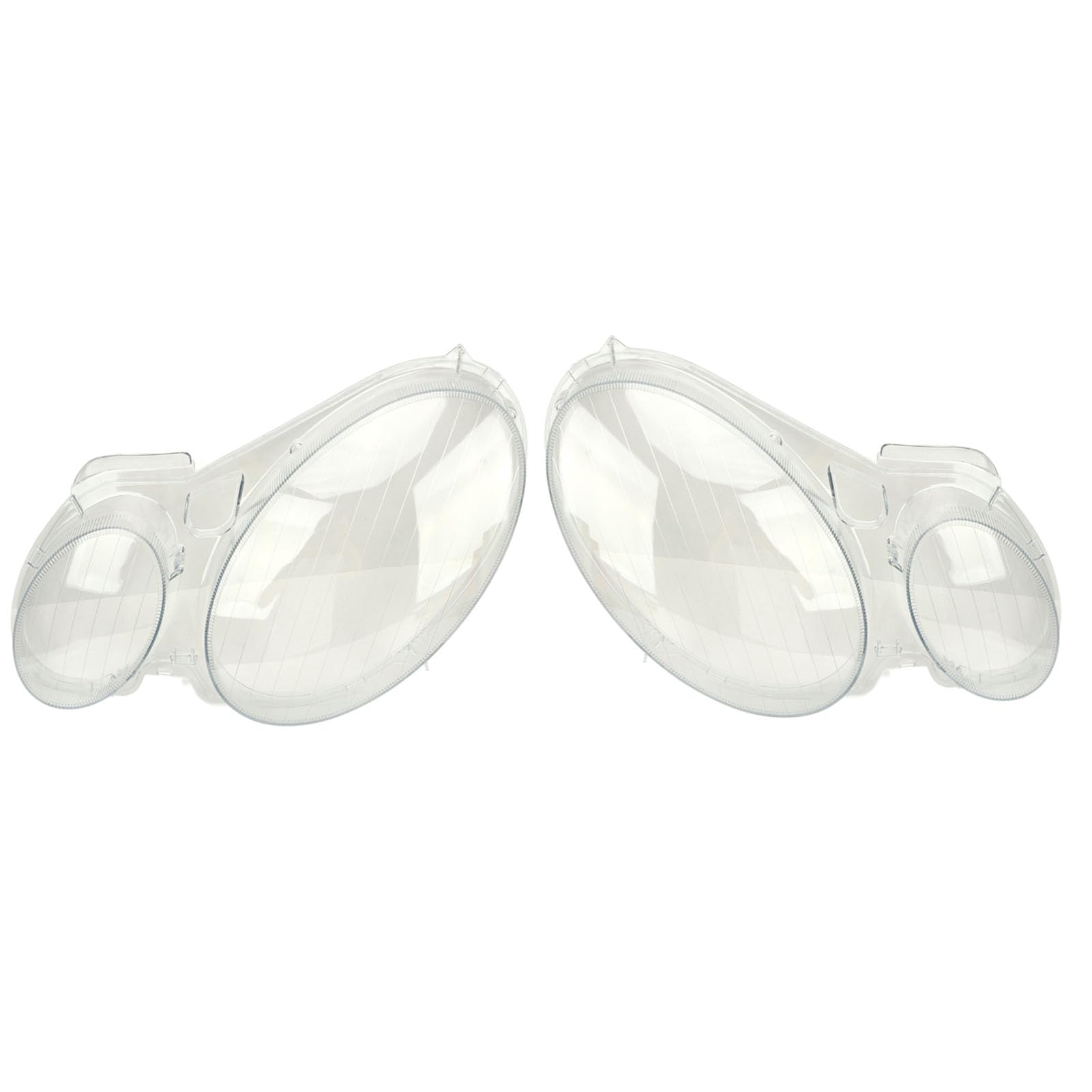 1 par de Lentes de Faro Izquierdo Derecho, Cubierta de Lente de Faro de Coche, Reemplazo de Carcasa de Lente de Faro Transparente paraClase E W211 E280 2002 a 2008