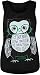 WearAll Women's Owl Print Vest Top - Black - US 8-10 (UK 12-14)