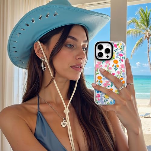 ChiCsFleur for iPhone 17 Case - Camera Protection Colorful Bloom Collage - image 5