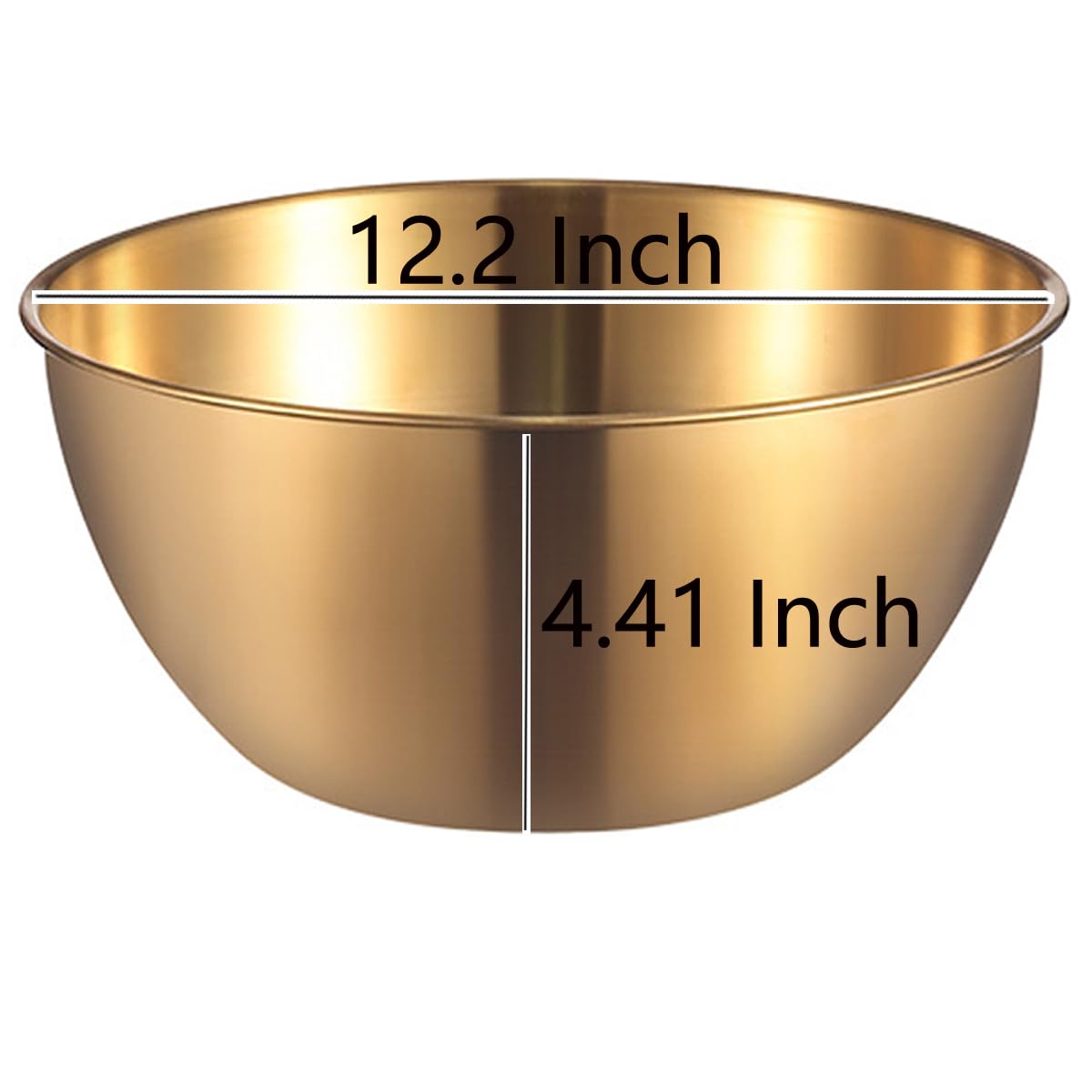 Amazon.com: AIYoo Stainless Steel Salad Bowls Set of 2 Mixing Bowl