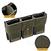 SIVIGEAR Tactical Triple 5.56 Mag Pouch - 500D Nylon, Hook & Loop Flap, Holds 3 M4/AR15 Mags