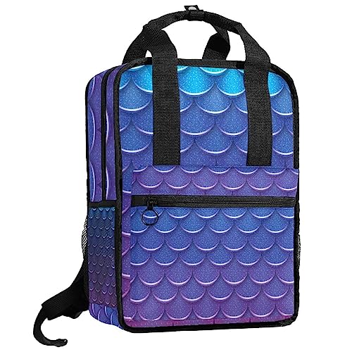 Sac à dos sirène multicolore avec bretelles réglables pour les sorties urbaines et les cours