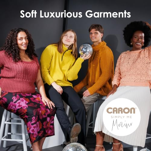Image of Caron Simply Me Merino Soft Yarn for Crocheting, Deep Water Heather, 3-Pack | #3 Light DK Yarn, 50% Merino Wool & 50% Acrylic, Soft Yarn for Crocheting, Knitting & DIY Crafts, 215yd, 100g /3.5oz per skein
