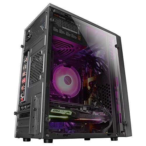 Mars Gaming MCM, Scatola PC MicroATX, Compatto, 16 Modalità ARGB, Ventilatore 8 cm