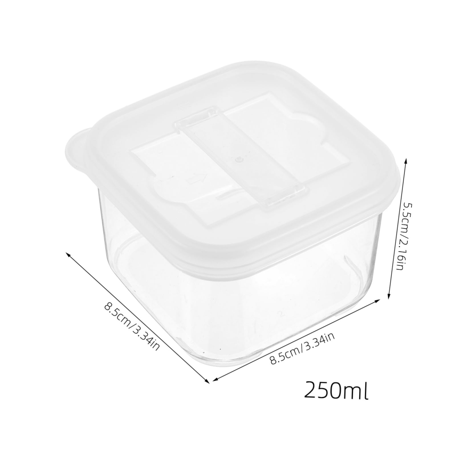 SOLUSTRE 4Pcs Mini Food Containers Lab Sample Containers Sampling Box with Lids for Food and Soil Samples Storage for Home and Laboratory Use