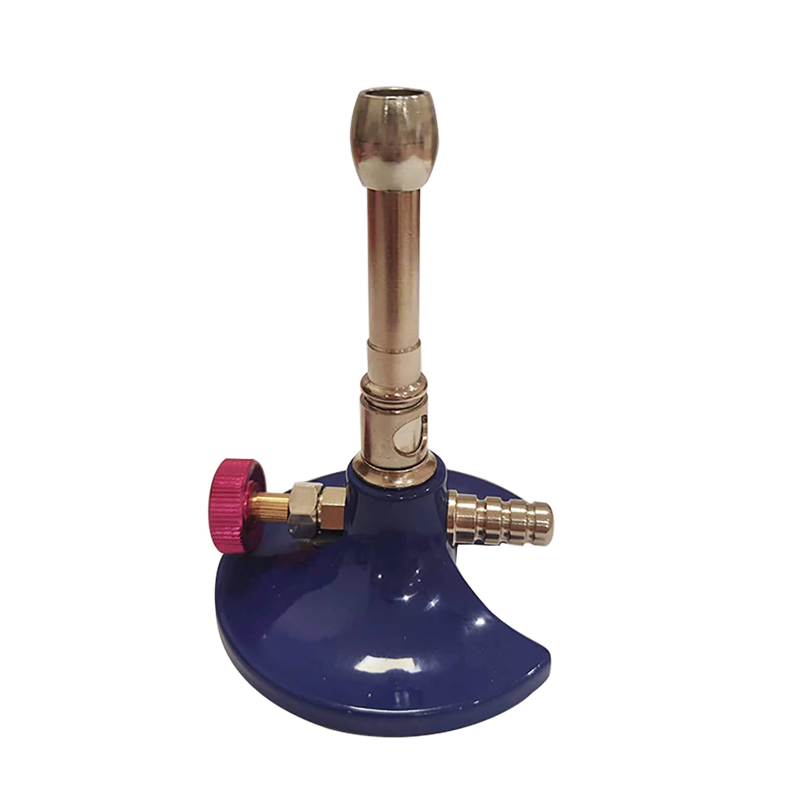 TsoLay Mechero Bunsen De Laboratorio, Luz De Gas De Un Solo Tubo Resistente Al Calor con Estabilizador De Llama, Regulador De Gas Y Válvula De Aguja Roscada, para Laboratorio, Camping