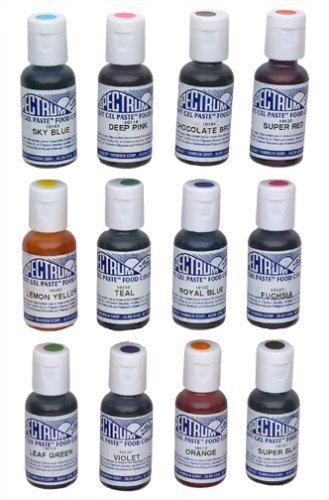 Ateco 1112 12-Color Food Coloring Kit (Set of 24) [Misc.]