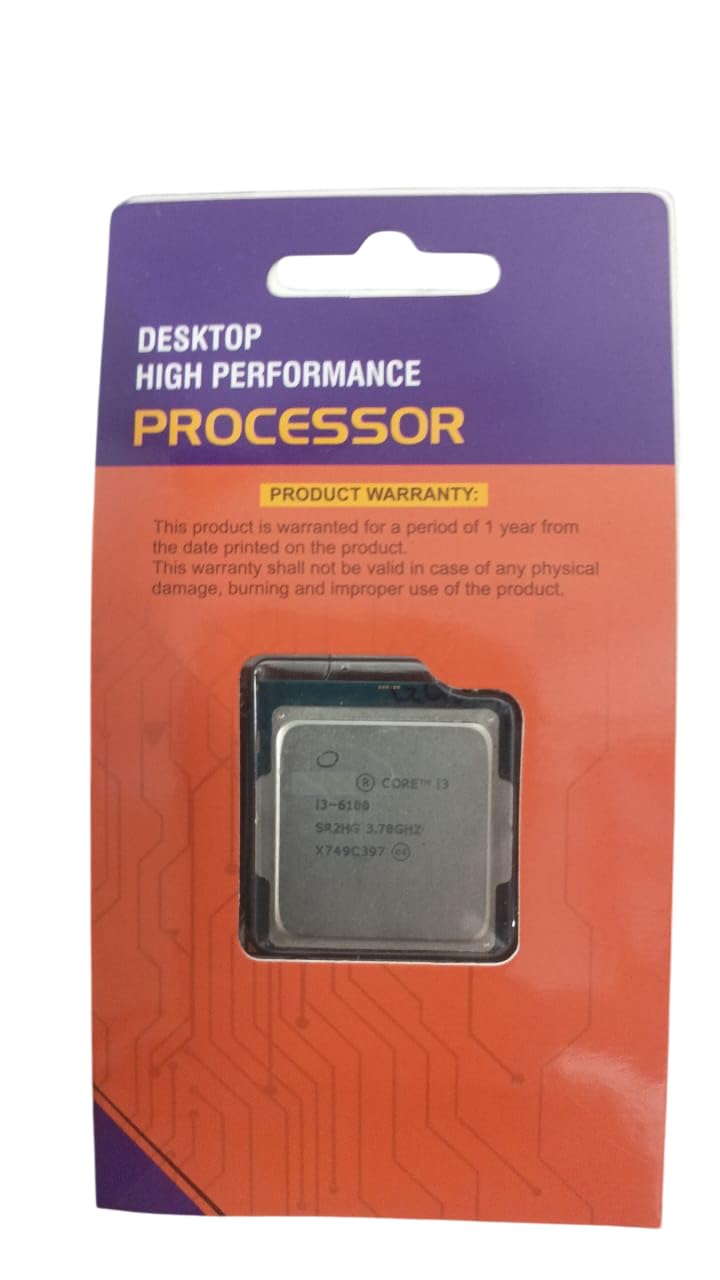 Core i3 6th Generation Processor i3-6100 3.70 Ghz LGA 1151 Socket Suitable for GigabyteH110M-DS2 (rev. 1.3),H110M-S2PH,GAH110-S2 H110 CHIPSET DDR4 Mother Board Free Copper Fan & Paste-image-8