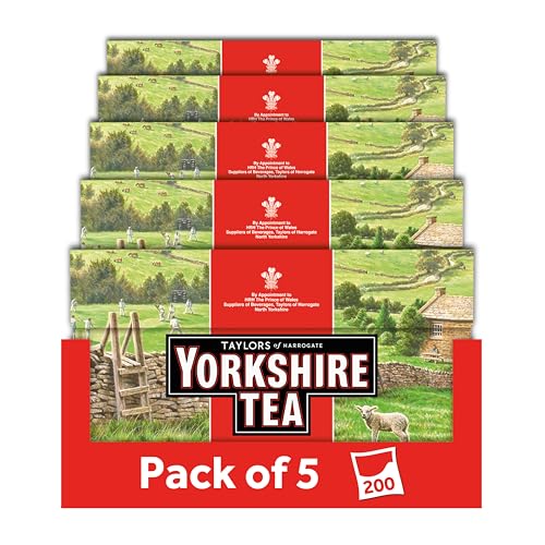 Yorkshire Tea 5 Boxes of 40 Tea Bags (Total 200 Bags)