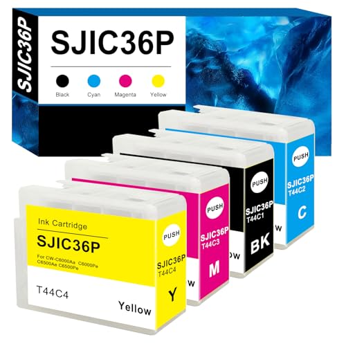 Cartouches SJIC36P encre quatre couleurs pour étiquettes ColorWorks C6500