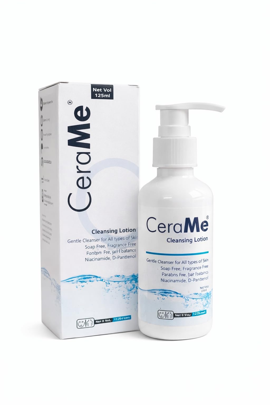 Skinnovaté CeraMe Cleansing Lotion for Sensitive Skin, Gentle Skin Cleanser, Hydrates Skin, Soap Free, Fragrance Free (Pack of 1, 125ml)