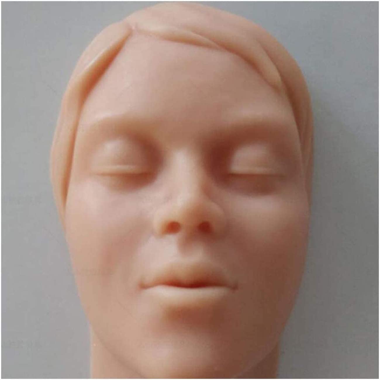 Modelo de cabeza de entrenamiento de práctica de inyección Modelo de cara, maniquí de silicona Modelo de práctica de sutura de alta simulación para enfermera, suministros enseñanza para estudiantes