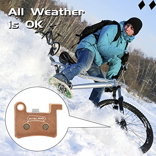 Dyisland Mt600 Electric Bike Disc Brake Pad Two Pairs, Suitable Ld-200Plus Ld4X-600(Golden/Sintered Metal) #TOP7