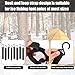 8pcs Ice Fishing Coat Hooks, Ice Fishing Shelter Coat Hooks Ice Fishing Shelter Accessories Hanging Storage for Ice Fishing Tents Outdoor Camping Hunting Accessories, Black