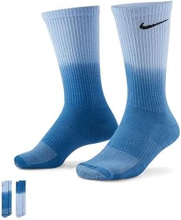 2 Pack Sports Dri-Fit Moisture Wicking Athletic Crew Socks