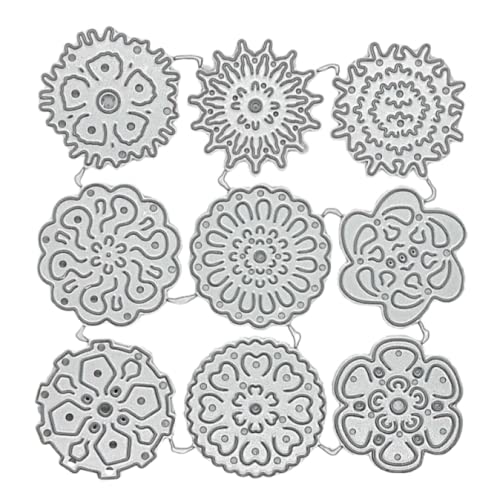 Choco Craft Packaging -Flower Making-9 Design Flowers Thin Cutting Die for Scrapbooking and Card Making 3.5 by 3.5 cm