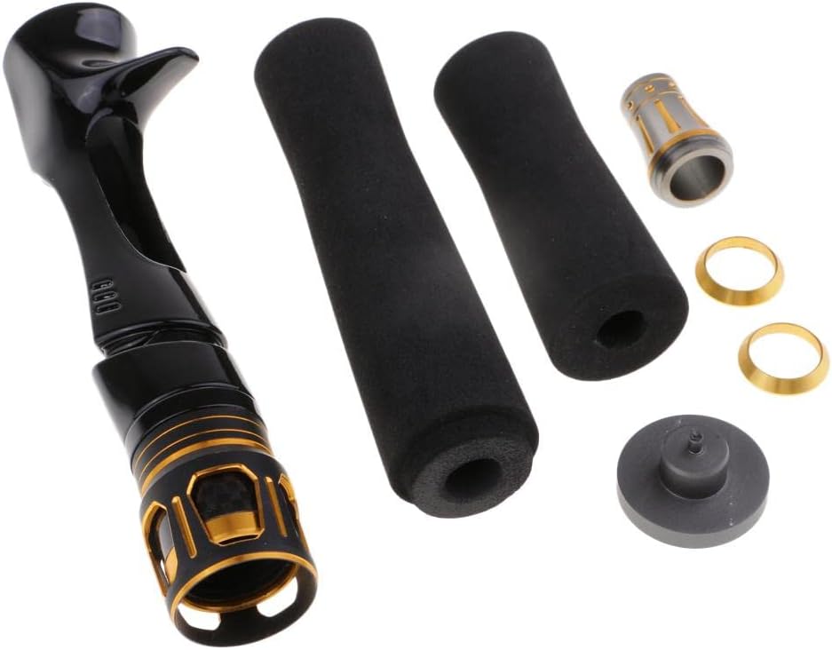 Super Strong Fishing Rod Handle Grip Kit for DIY Rod Repair Building, Weight and Easy to Install, for Rod Builders and Repairers, Black Color