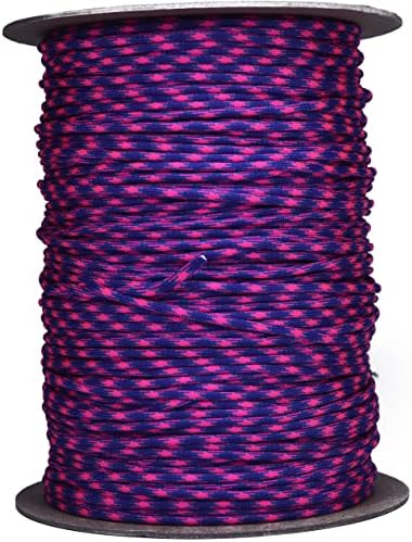 Bored Paracord - 10', 25', 50', 100' & 250', 1000' Spools of Parachute 550 Cord Type III 7 Strand Paracord Well Over 300 Colors - Vega - 100 Feet