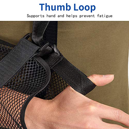 Cool Mesh Arm Sling Medical Shoulder Immobilizer Thumb Support Rotator Cuff Wrist Brace Strap Lightweight Breathable Comfort For Broken&Fractured Bones #TOP2