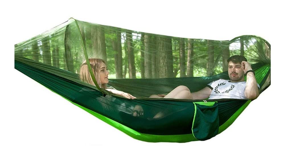 Hamac de Camping en Nylon Parachute avec Filet