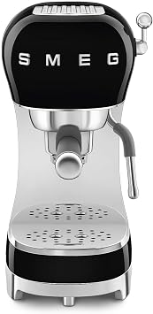 Smeg ECF02RDEU strainer, espresso/coffee maker, black,