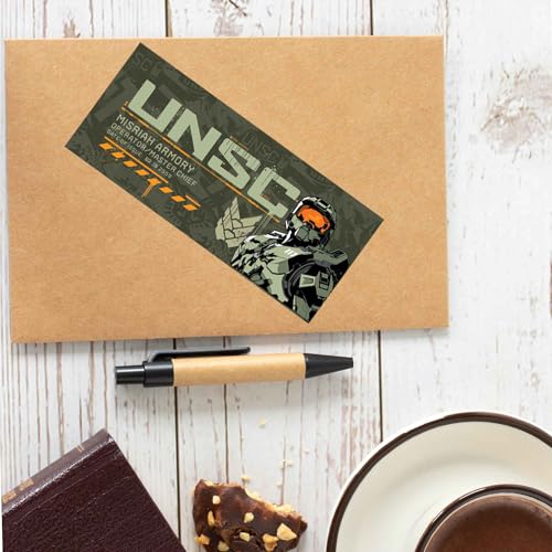 Image of Halo UNSC Adhesive Vinyl Decal - Iconic Halo Sticker for Laptop, Car or Water Bottle