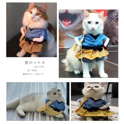 Disfraz Samurai para perros tamaño Medium miniatura 4