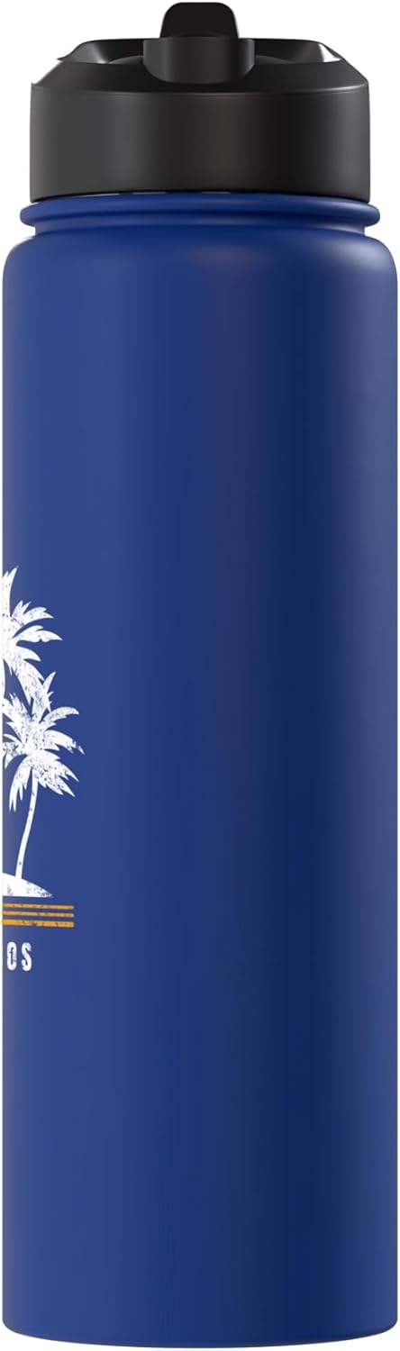 Turks & Caicos Islands, Caribbean Vacation Souvenir Stainless Steel Insulated Water Bottle