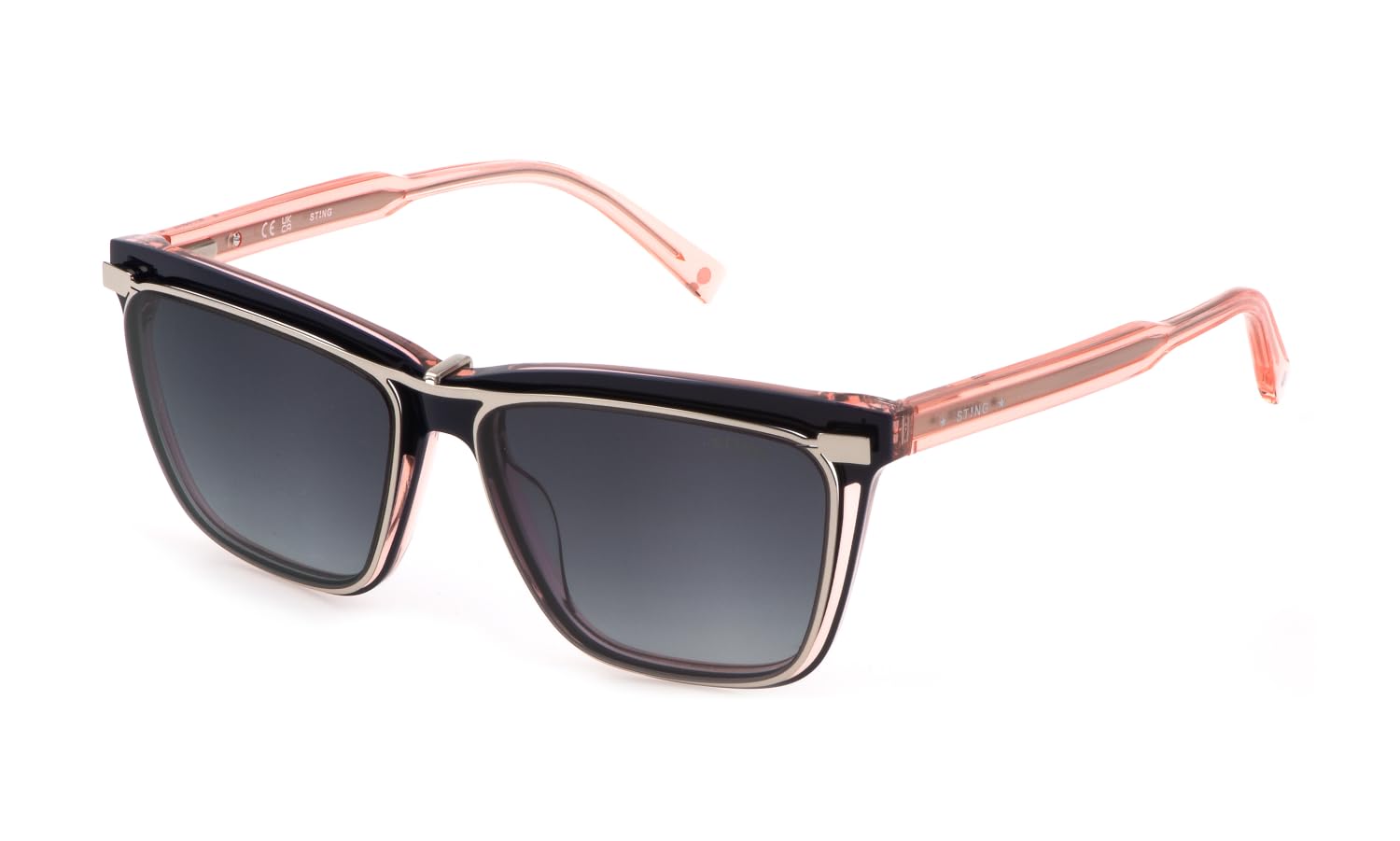 Sting Ust453 Occhiali da Lettura, Blue+Trasparente Rosa, Taglia Unica Unisex-Adulto