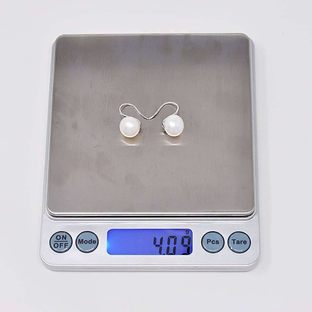 Alevel 3-11mm Freshwater Cultured Real Pearl, 925 Sterling Silver Simple Dangle and Stud Earrings Necklace, Women Gifts