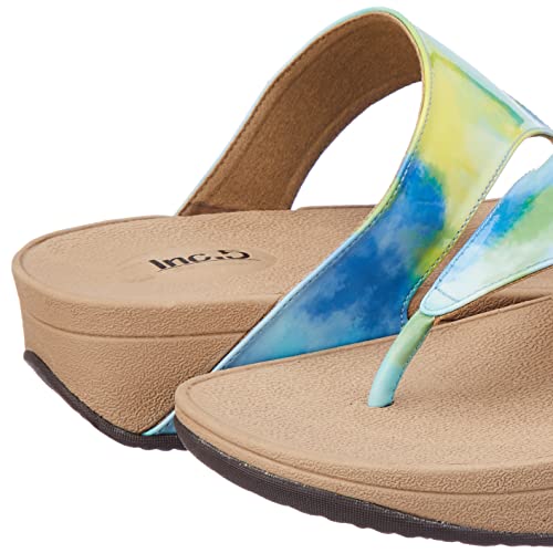 Image of Inc.5 Women Blue T-Strap Wedges Sandal