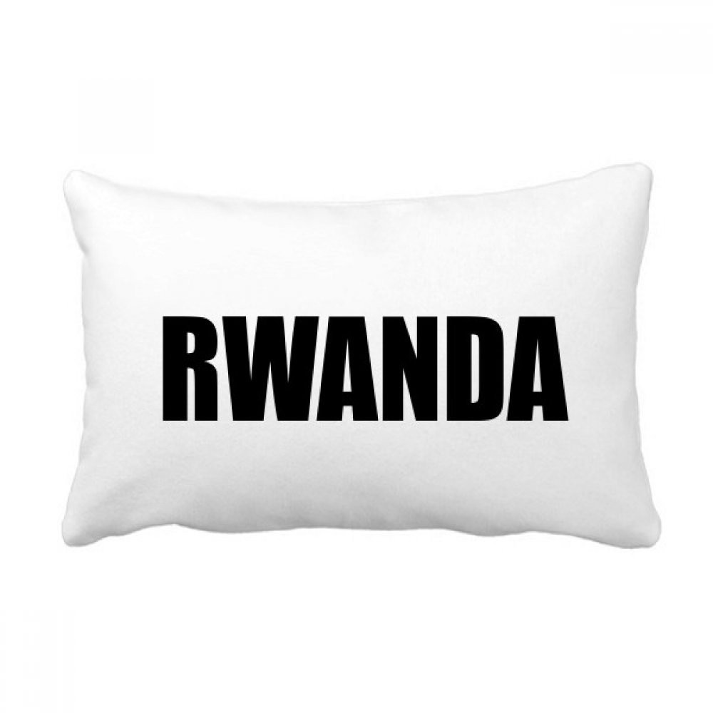 Coussin noir Rwanda pour décorer le canapé du salon oreiller de style multicolore