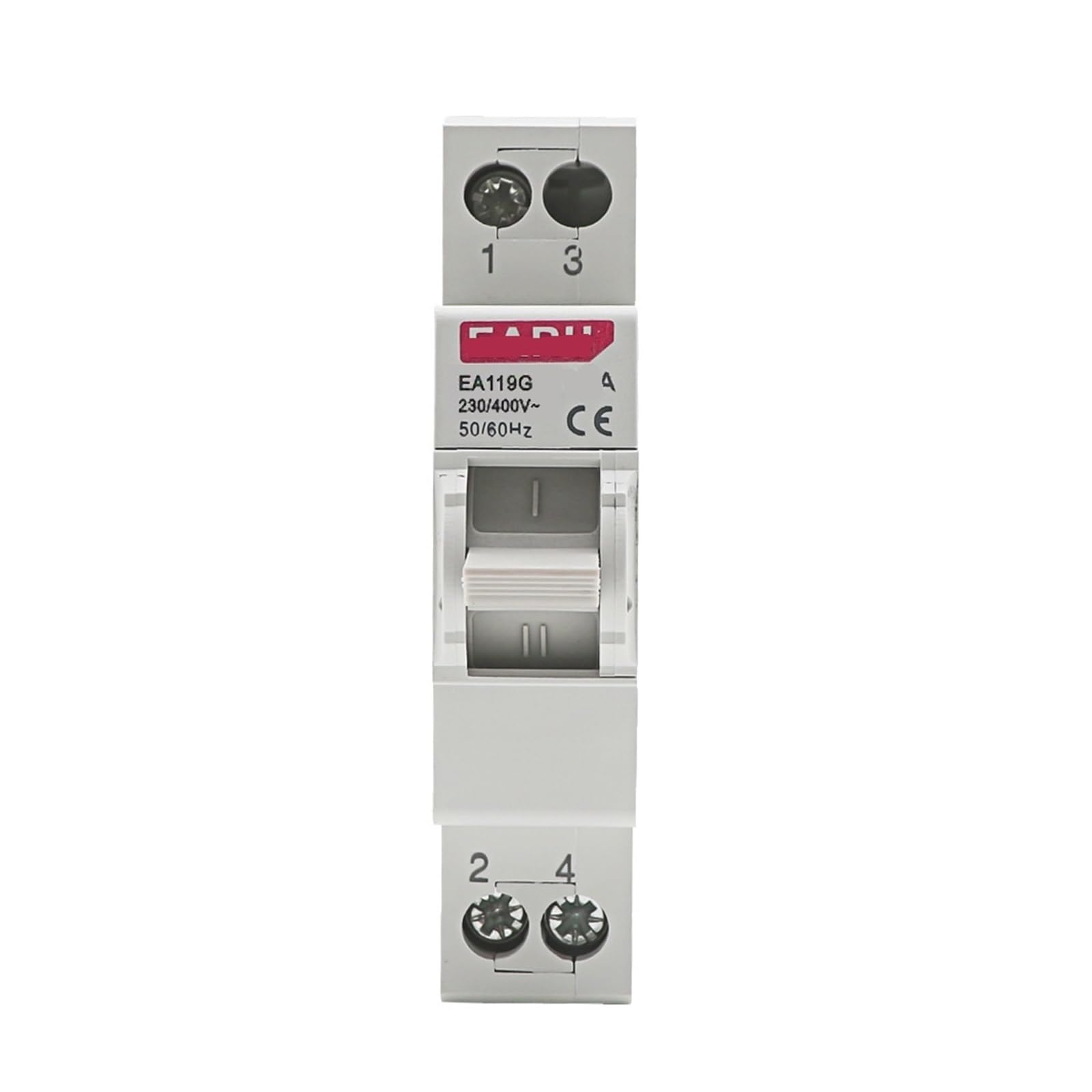 Interruptor de aislamiento de doble potencia carril DIN 1P 40A para transferencia manual