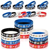 Ddincuvo 4 Colors Spider Silicone Bracelets 24pcs Hero Party Supplies Set for Surper Birthday Prizes & Carnival Goodie Bag Stuffers & Safe Gift (24)