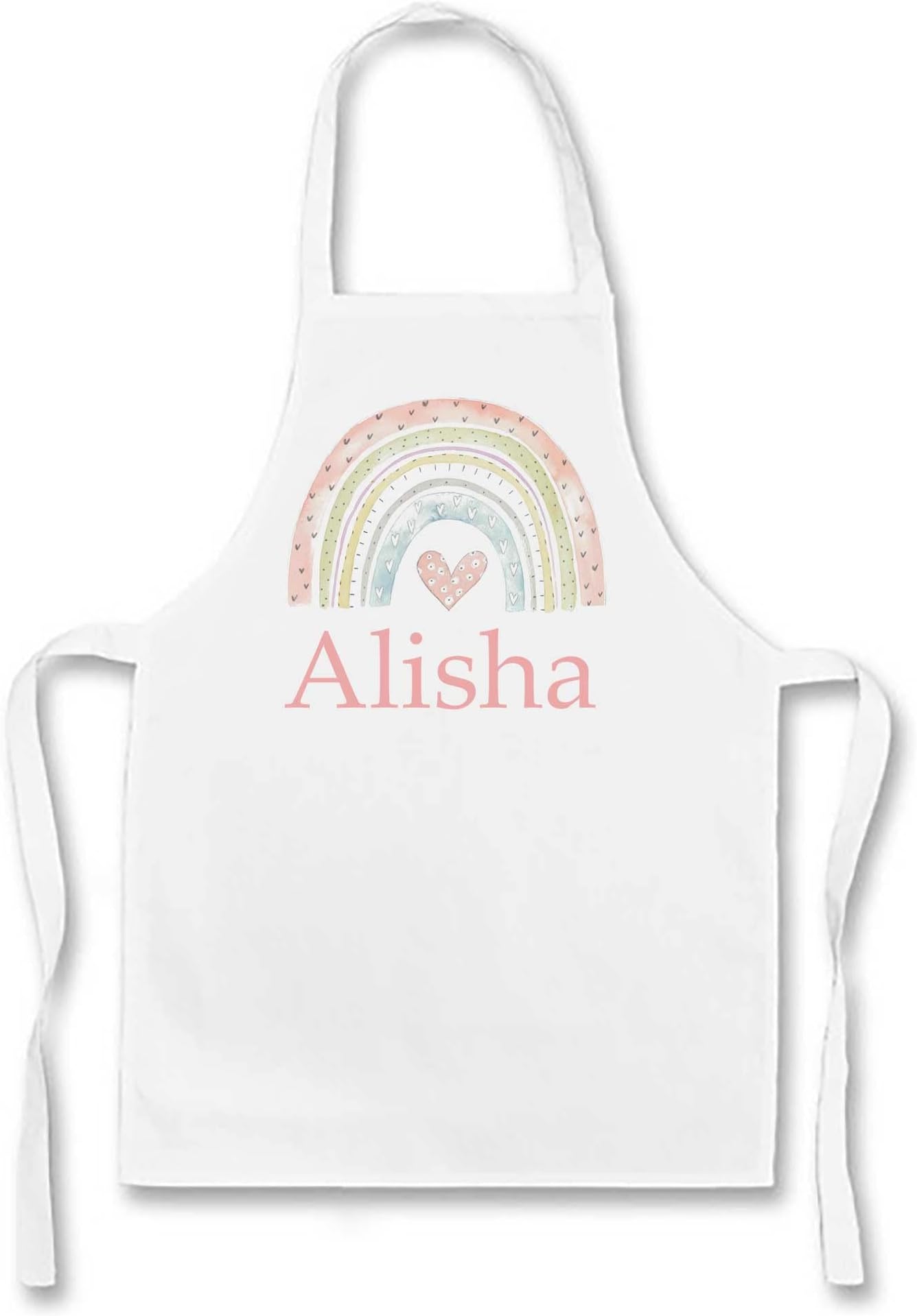 Personalised Apron & Optional Utensils Set - Kids Aprons -Baking Sets- boys Girls Kitchen Gift (5-10 yrs)