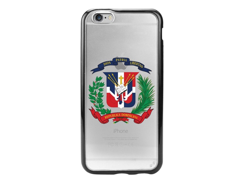 Cellet D6DOMI2 iPhone 6 Case, Dominican Republic Flag 2 Design Proguard Phone Case for the iPhone 6, Clear