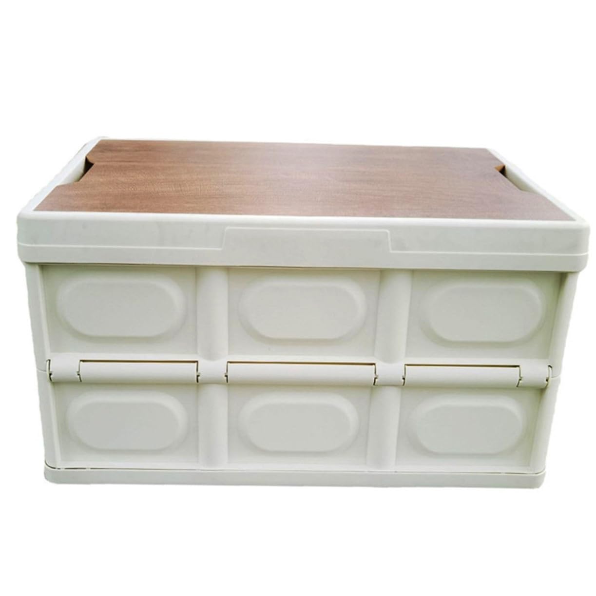 Boîte de rangement avec couvercle blanc bac multifonction vêtements