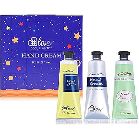 Hand Lotion Set - Body & Earth Love Moisturizing Hand Lotion, Natural ingredients with Shea Butter, Moisturizing & Hydrating for Dry Hands, 3 * 2.0 oz Travel Size,Gifts for Women Birthday Cover