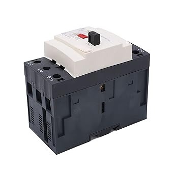 Ubersweet Worem Motor Circuit Breaker, Sensitive Contacts Short Circuit Protection Breaker 56 - 80A 10000 Times Repeated Use PA66 690V for Industrial Equipment