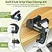 Jurtmy Golf Club Grip Vise Clamp Kit, Golf Grip Removal Tool with 360° Swivel Anti-Slip Vise Clamp, Golf Club Regripping Kit, Golf Grip Removal Tool for Home/Clubhouse