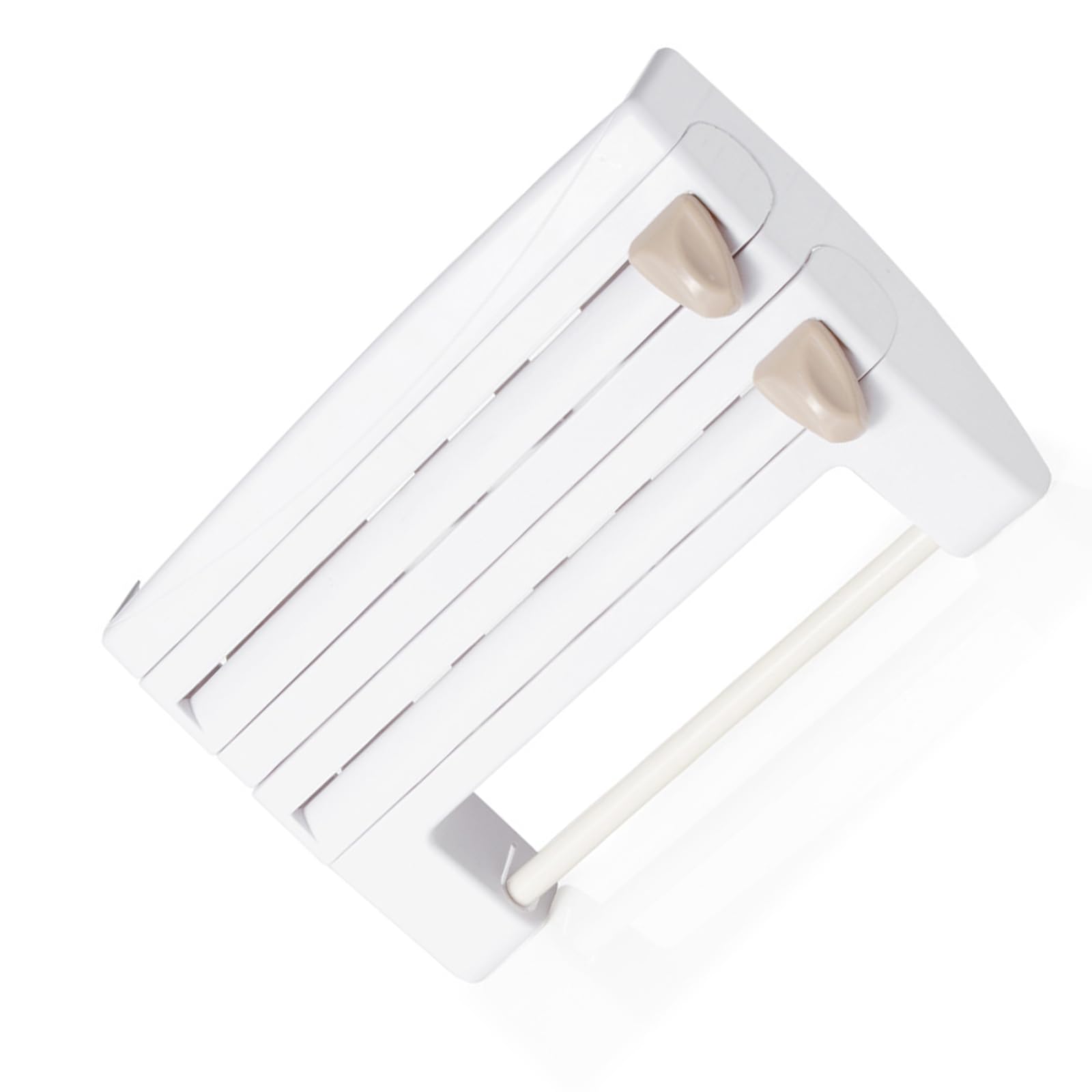 Xjdzineq Multipurpose Kitchen Organizers Wrap and Foil Holder for Wrap Paper and Cooking Tools with Cutter Household Dispenser Rack