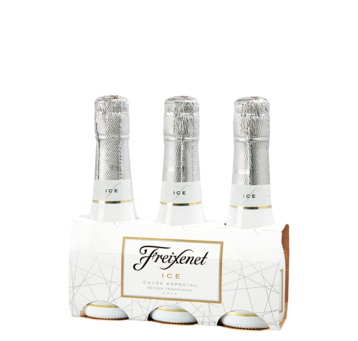 Freixenet ICE Cava (3 x 0,2 l) - Halbtrocken, cremig-süß im Geschmack mit frischen Nuancen und Aromen von tropischen Früchten, hergestellt nach der Methode der traditionellen Flaschengärung