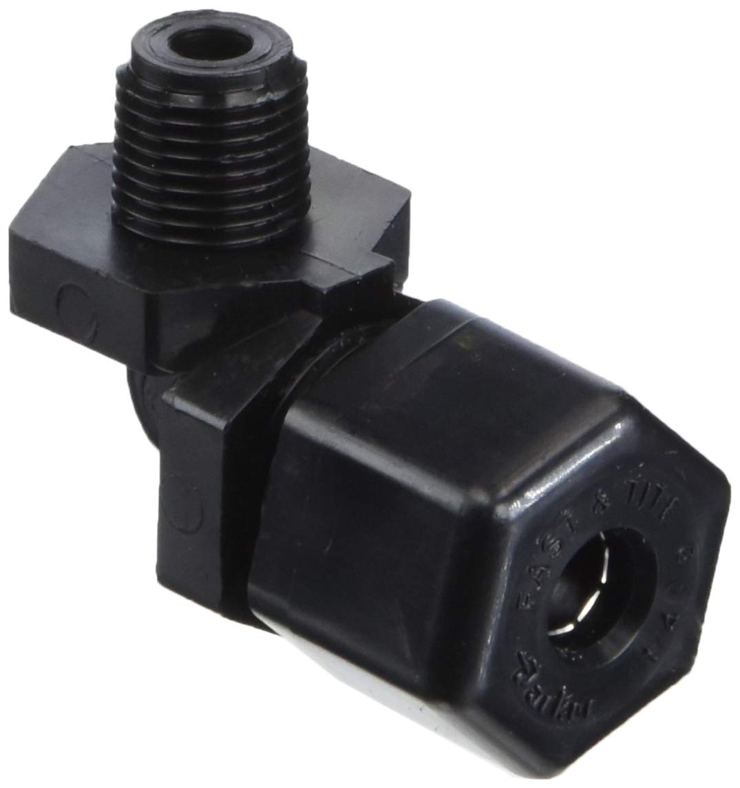 Parker Hannifin P4ME2-pk20 Fast and Tite Male Elbow Fitting, 90 Degree Angle, 1/4