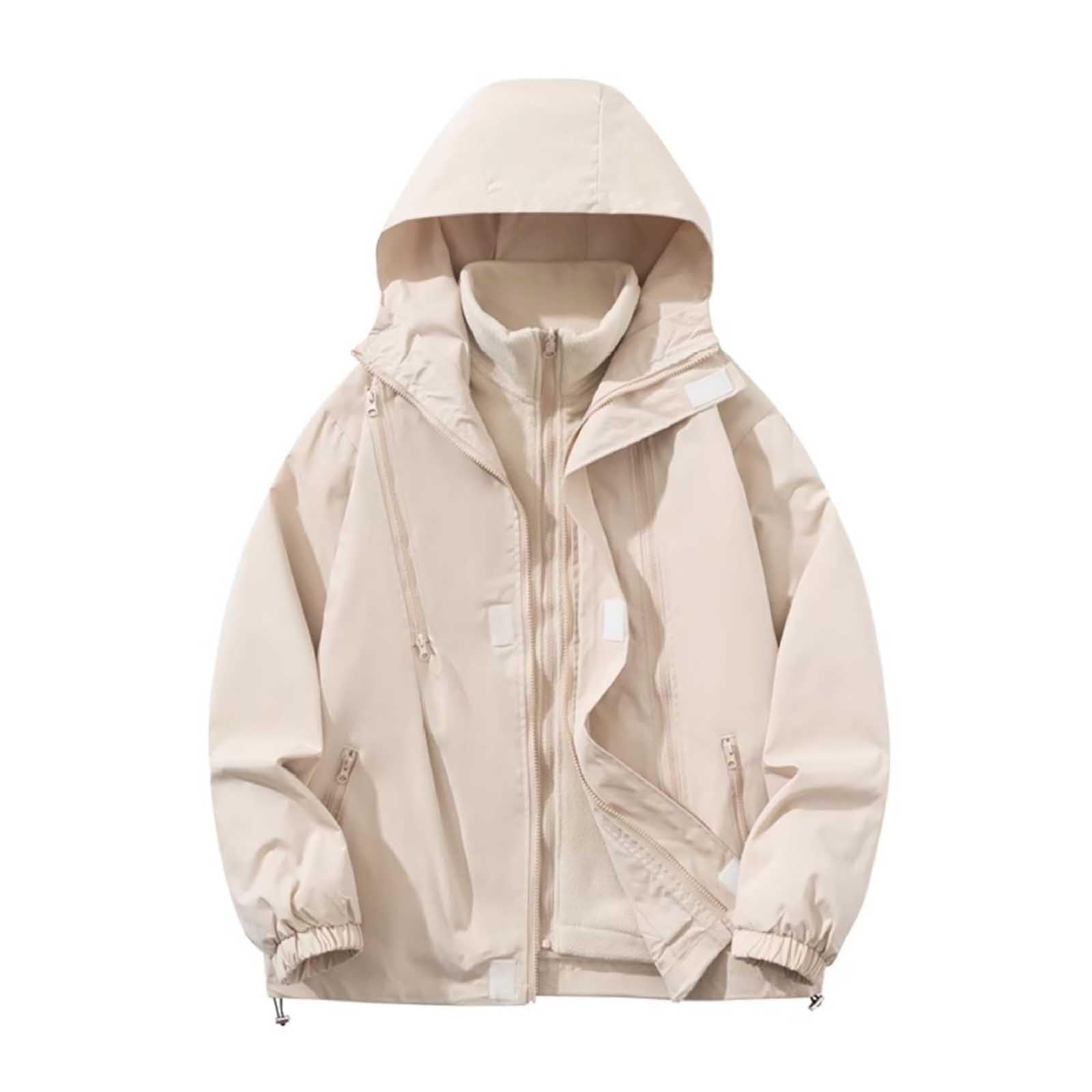 Generisch Strickjacke Herren Sommer Neue abnehmbare 3-in-1-Hardshelljacke für Herbst und Winter