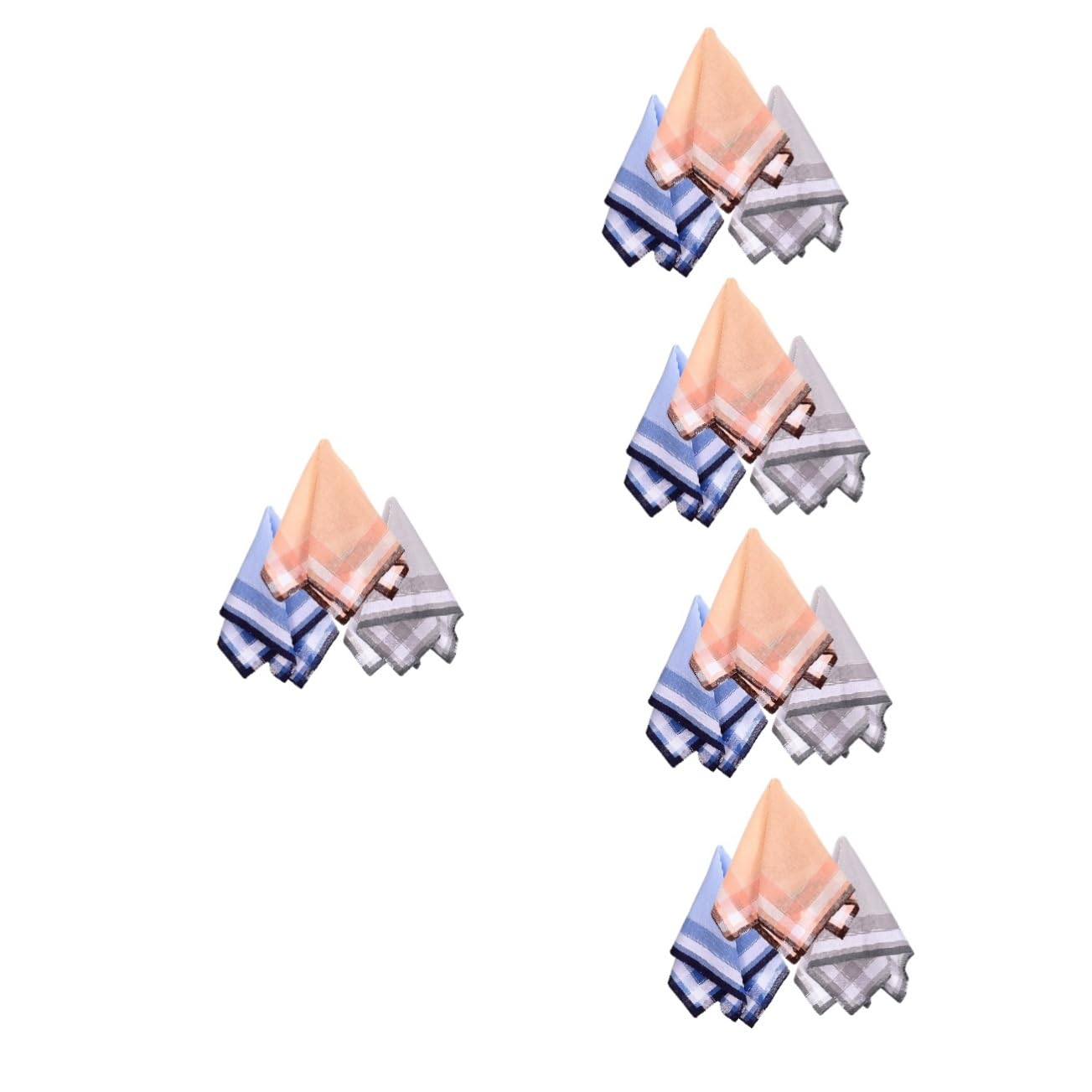 Beaupretty Mouchoir En Coton Accessoires Envelopper Les Pères À Carreaux Coups De Pied Mariage Rose Pochettes Pour Hommes De Nuptiale Couleur Aléatoire