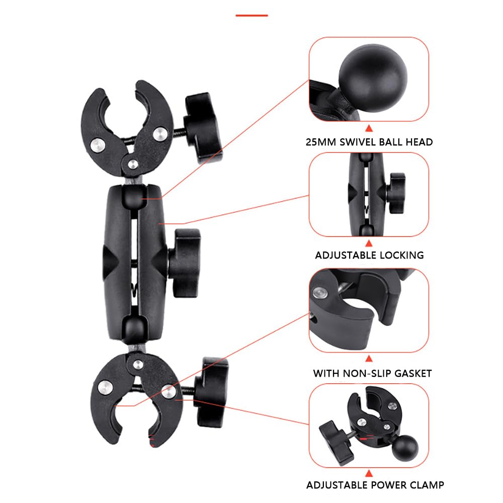 Supporto Moto Per Insta360 X4/X3/X2 - Kit Professionale Con Morsetti E Asta Autoscatto Regolabile - Foto 2