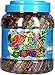 Mega Pack Jelly Straws Assorted Fruit Flavour in jar -Großes Silo voller Jelly Sticks - ca. 70 Stück - 1,4 kg im fröhlichen Glas - verschiedene Fruchtaromen