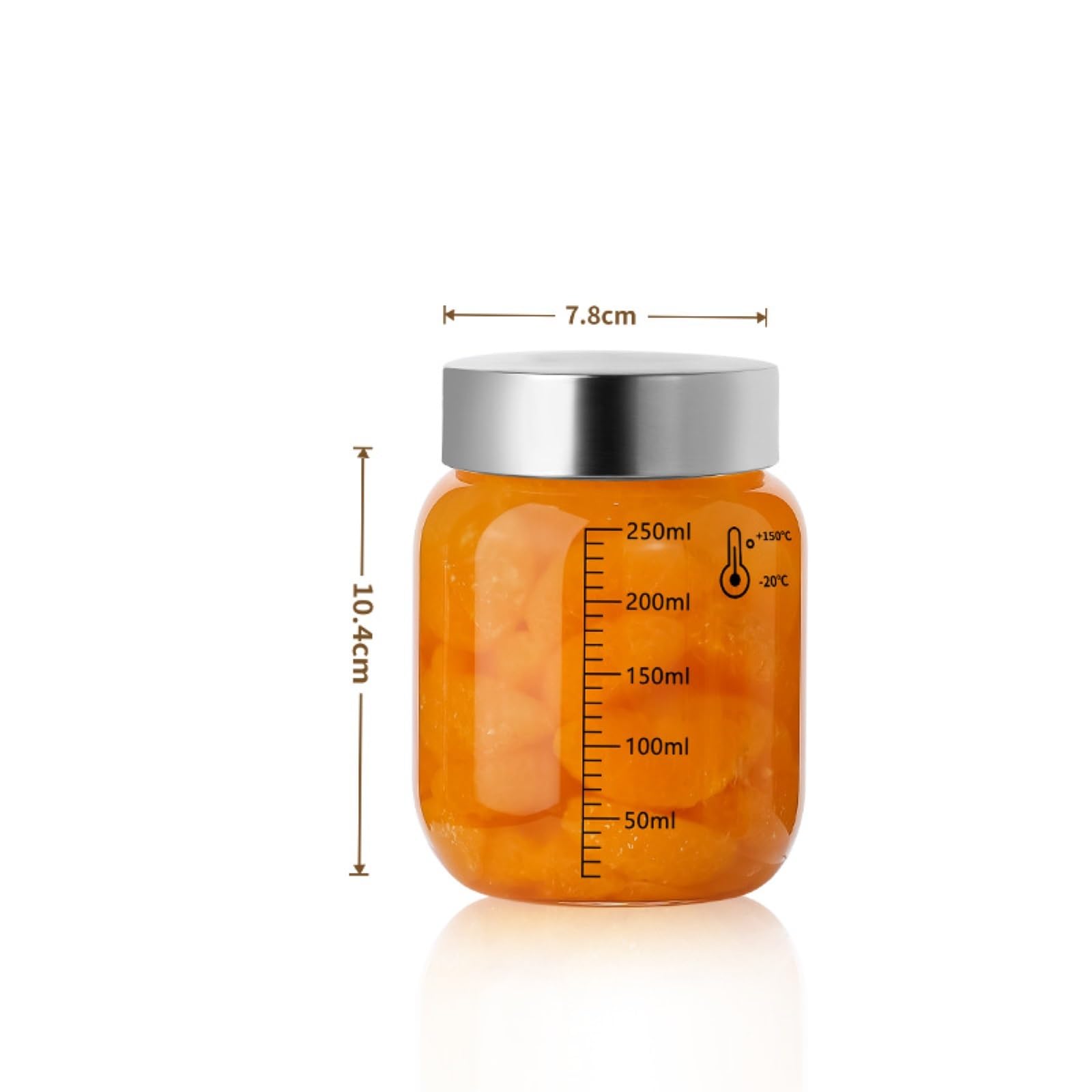 Contenitori Cucina, Glass Jars 5 Pezzi Di Contenitori In Vetro Con Coperchio Ermetico E Bilancia For La Conservazione Muesli Domestica